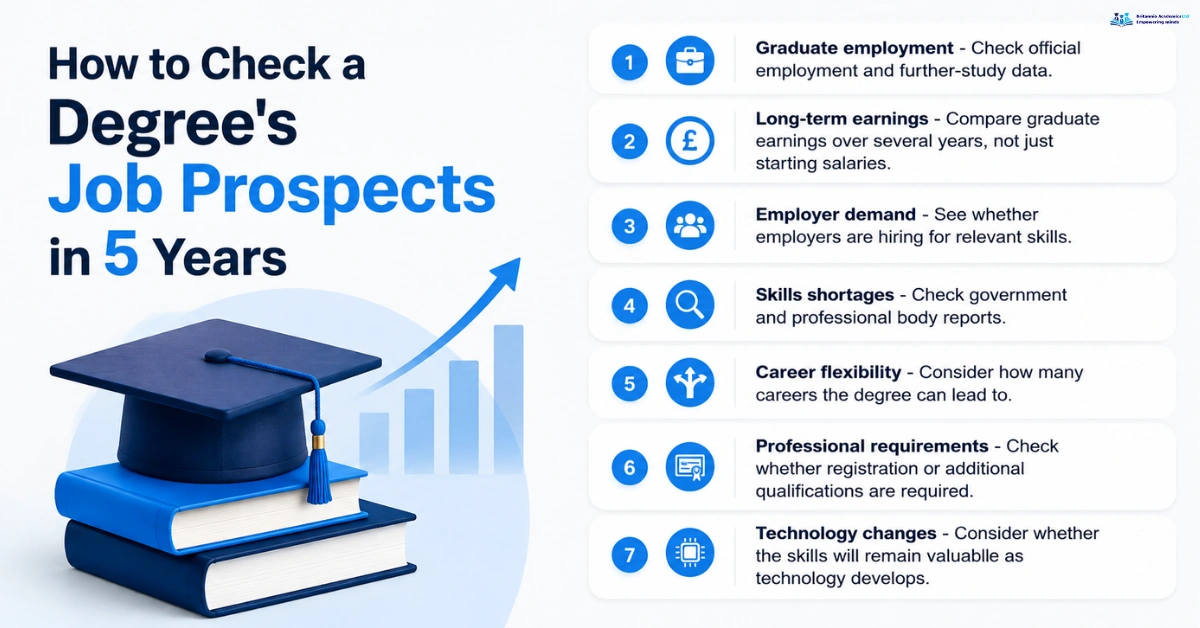 How to Check a Degree's Job Prospects in 5 Years - Britannia Academics LTD UK